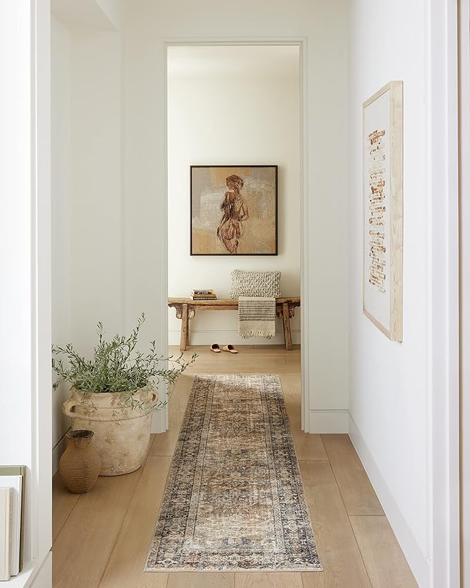 Loloi Amber Lewis Morgan Collection MOG-01 Sunset/Ink 2' x 3'-6" 38" Thick Accent Rug feat. CloudPile, Neutral, Room Décor, Vintage Inspired, Livingroom, Bedroom, Dining Area