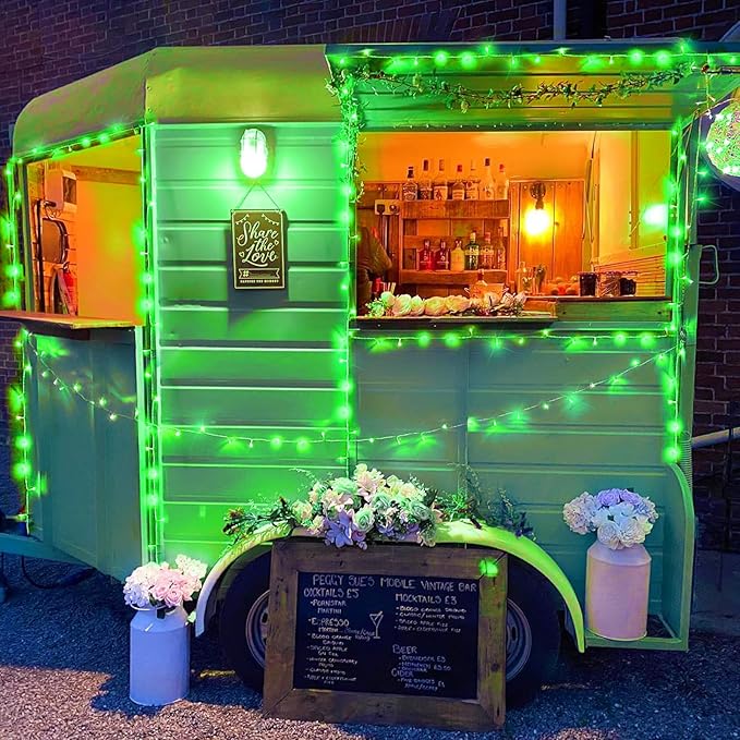 Vivideal 800 LED Green Christmas Lights, 262FT Green String Lights Indoor Outdoor Plug in with Timer Memory for Outside Halloween Xmas Tree Decorations