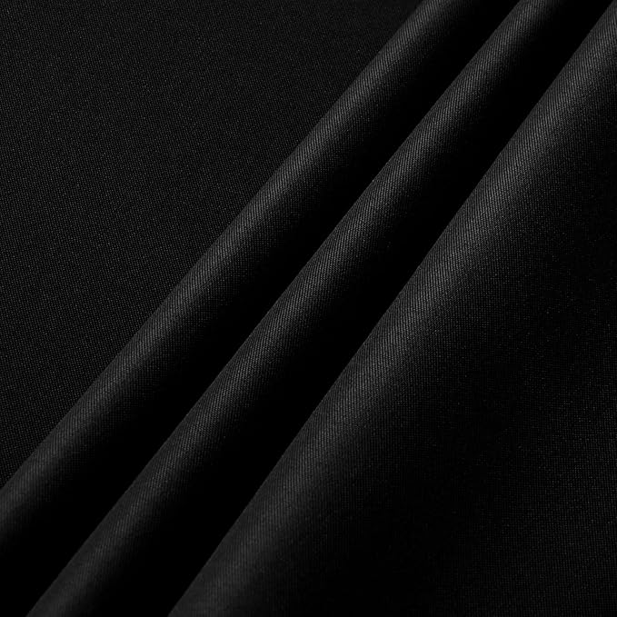 sancua 2 Pack Black Tablecloth 54 x 54 Inch, Stain and Wrinkle Resistant Square Table Cloth - Washable Polyester Table Cover for Dining Tables, Buffet Parties and Camping