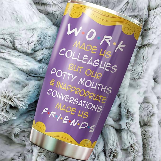 MARSANA Colleagues Tumbler - Work & Coworker Mug - Best Friend Gift - 20 Oz