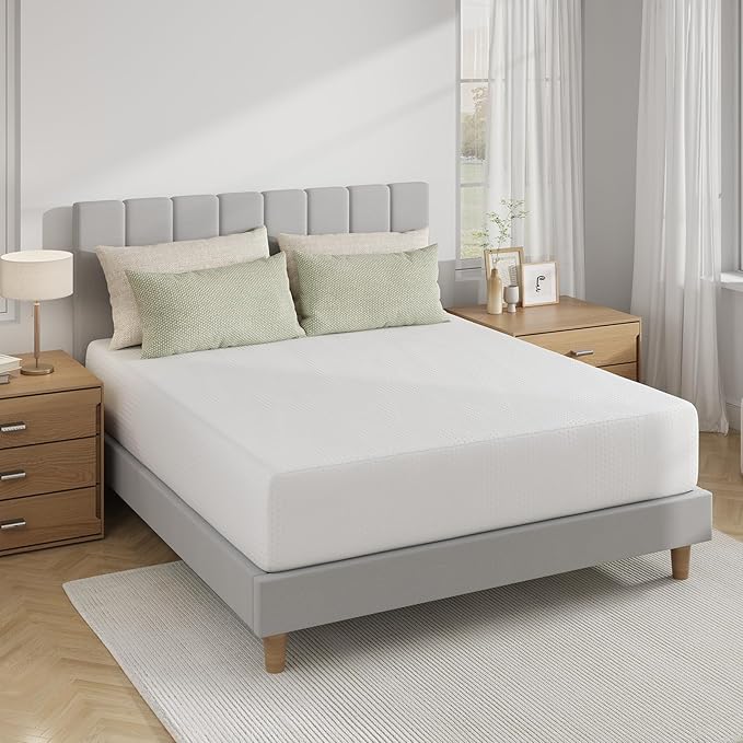 Novilla 12 inch Twin Memory Foam Mattress, Twin Size Gel Memory Foam Mattress for Cooling Night Sleep, Pressure Relief, CertiPUR-US Certified