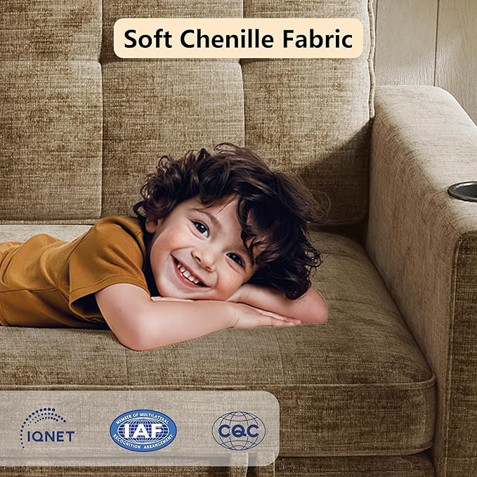 WorthFurni Convertible Sofa Bed, Folding Sofa Bed 2 in1 Pull Out Loveseat Sleeper Sofa, Floor Sofa Bed for Small Spaces Folding Couch Bed with Pillows for Living Room Bedroom - Brown