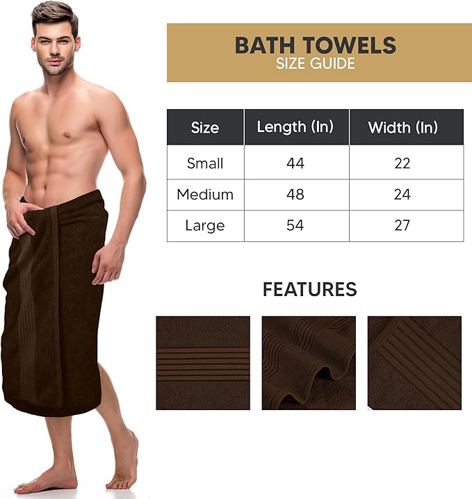 Utopia Towels Luxurious Bath Towels Set, 4 Pack, 27 x 54 Inches – 100% Ring Spun Cotton, Thick, Plush, and Fast-Drying, Designed for Premium Hotels, Spas, and Homes, Dark Brown