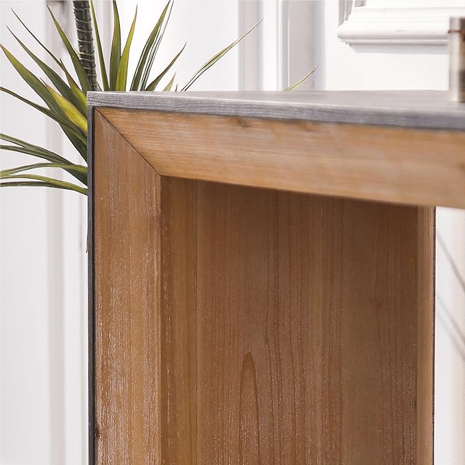 Modern Console Table for Living Room, Wooden Console Table Narrow Entryway Table, Rustic Sofa Table Behind Couch for Hallway Foyer (59 Inch, Natural Wood)