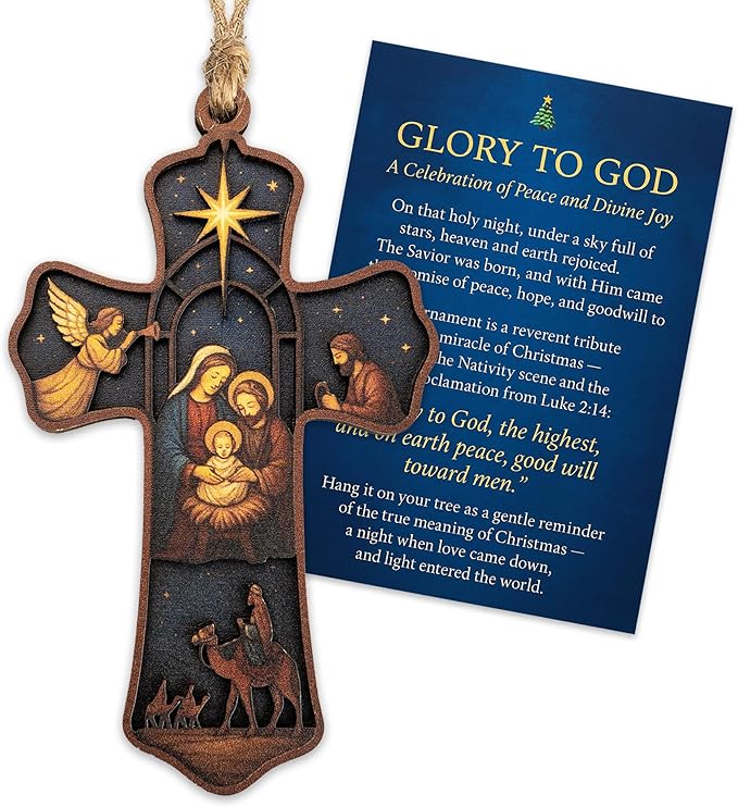 Christmas Ornament 2025 - Christian Christmas Ornaments - Religious Christmas Ornaments - Christmas Ornaments - Christian Christmas Decor - Christmass Decoration