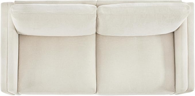 CHITA Super Large Luxury Loveseat Sectional Modular Sofa, Down Filled Modern Sofa, Deep Seat Comfty Cloud Couch, 83 inch Width, 2 Seat Couch, Solid Wood Leg, Linen