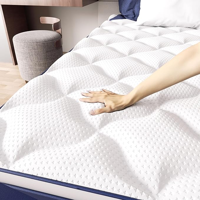 King Size Mattress - 12 Inch Gel Memory Foam Hybrid Mattress, Medium Firm, Pressure Relief & Motion Isolation, 100 Nights Trial, 75 * 80 in