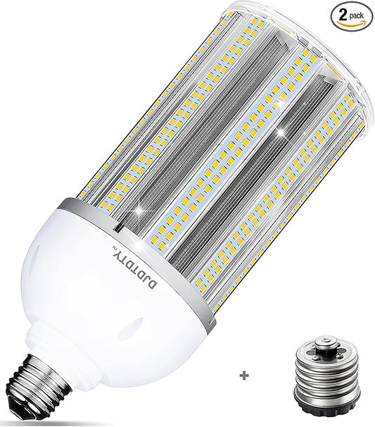 60W LED Corn Bulb, E26 Base with E39 Adapter, 5000K 9000LM LED Light Bulb for Garage Warehouse Workshop Barn (60Watts)