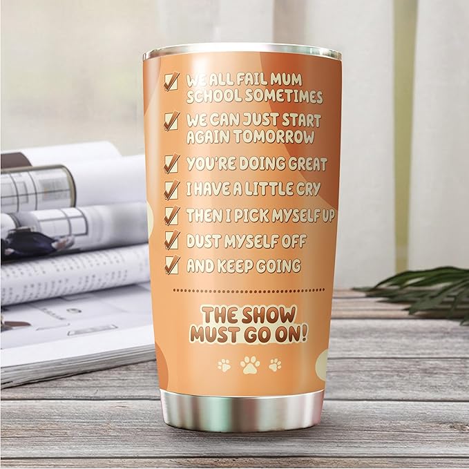 MARSANA Gifts for Mom - Mom Tumbler - Coffee Cup fors Mother from Daughter or Son - Mom's Coffee Cup - Gift for Mother's Day - Present to Women and Wife - You're Doing Great Tumbler 20 Oz