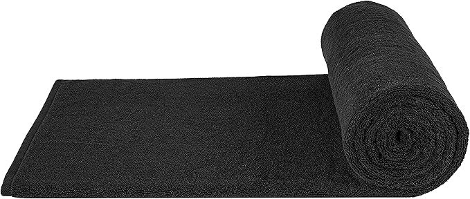 Cotton Paradise 100% Cotton 40x80 Oversized Bath Sheet, Extra Large Turkish Bath Towels for Bathroom, Black Bathsheet