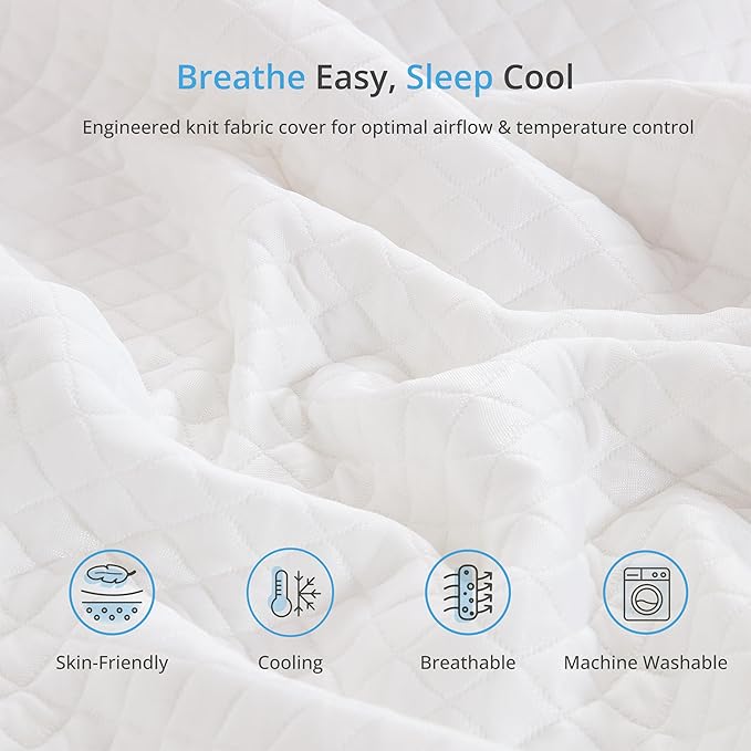 EGOHOME 12 Inch Full Mattress in a Box, Gel Infused Memory Foam Mattress with Cooling Cover, Medium Firm for Back Pain Relief, Foam Made in USA, Fiberglass Free, CertiPUR-US Certified, 54”x75”x12”