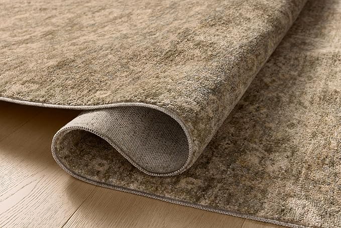 Loloi Magnolia Home by Joanna Gaines Junie Collection JUE-06 Lagoon/Natural 2'-0" x 3'-0", .38" Pile Height, Accent Rug