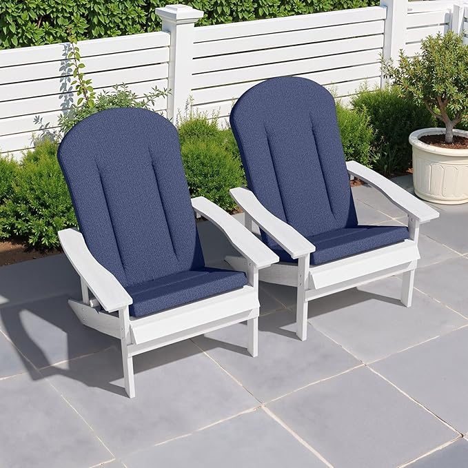 Crestlive Products Adirondack Chair Cushion Outdoor Rocking Chair Cushion Water Resistant 50x20 Inch High Back Patio Replacement Cushion, Sky