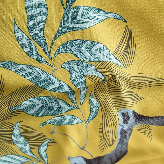 Floral Comforter Set Twin Soft Cute Floral Bedding Comforter Sets Garden Style Flower Tree Branches Flowers Birds Print Botanical Comforter Set for All Seasons 1 Comforter and 1 Pillowcases