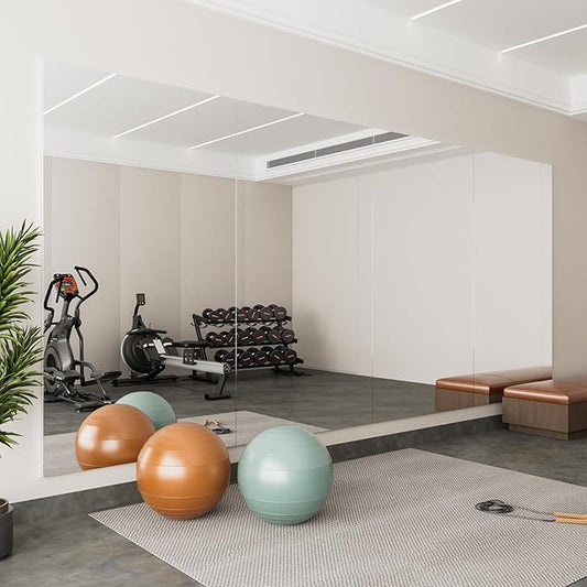 brisafe 1PCS 71"x44" Ultra-Light Full Length Mirror – Frameless Wall-Mounted Mirror for Home Gym, Yoga Studio, or Living Room | Easy Installation, Commercial Grade & Insurance Eligible