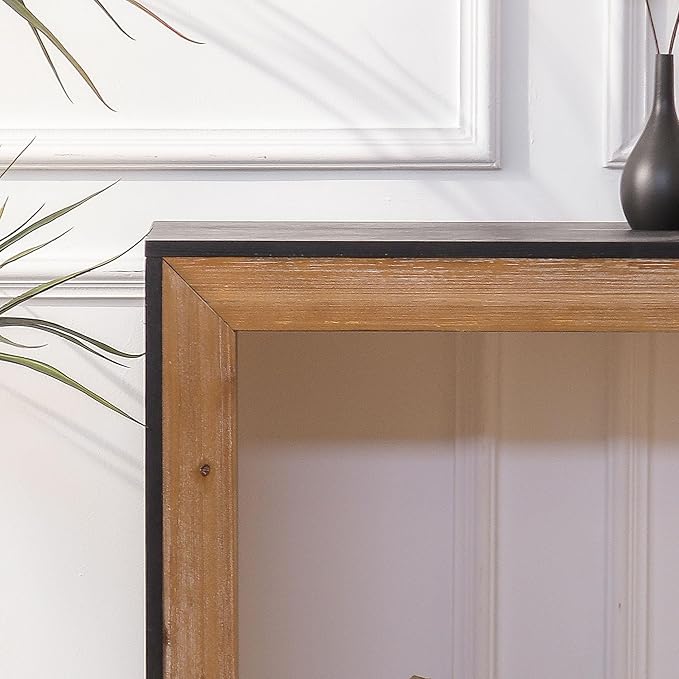Modern Console Table for Living Room, Wooden Console Table Narrow Entryway Table, Rustic Sofa Table Behind Couch for Hallway Foyer (59 Inch, Natural Wood)