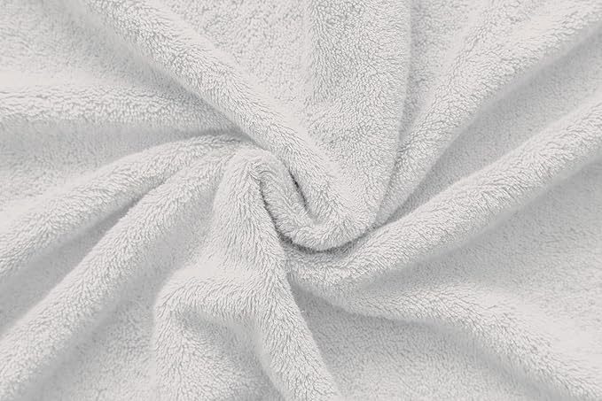 American Veteran Towel, Hand Towels for Bathroom Set of 4, 100% Cotton Turkish Hand Towel Sets, Soft Hand Face Towels, Silver Grey Hand Towels