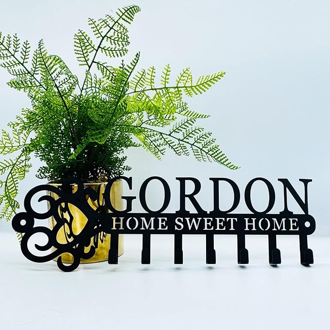 Personalized Key Holder Wall Mount, Customized Key Holder for Wall, Custom Keys Holder on Wall, Personalized Wall Mounted Key Holder Hooks Organizer Rack, Custom Key Rack