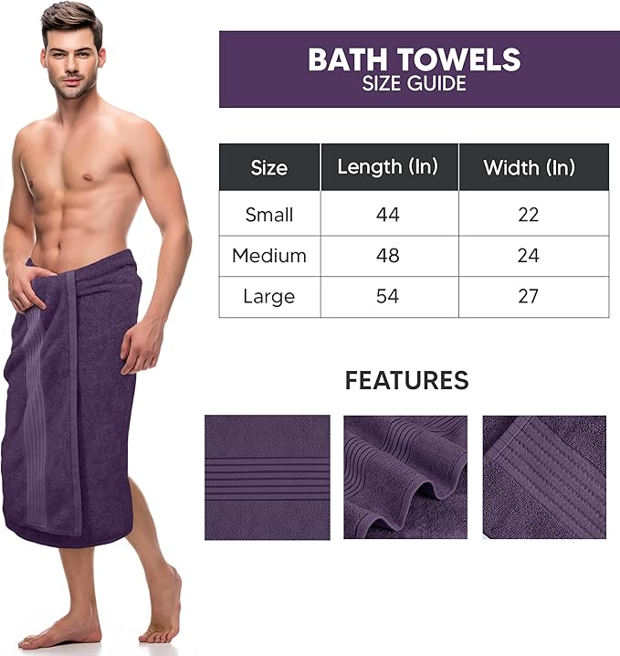 Utopia Towels Luxurious Bath Towels Set, 4 Pack, 27 x 54 Inches – 100% Ring Spun Cotton, Thick, Plush, and Fast-Drying, Designed for Premium Hotels, Spas, and Homes, Plum