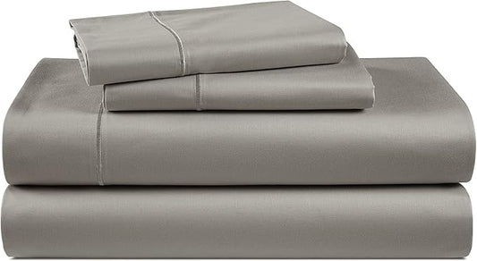 LANE LINEN 100% Egyptian Cotton California King Sheets Set, Soft & Comfy No Pill Fade Resistant Oeko-Tex Certified Cotton Sheets Cal King Size Set, 15" deep Pokcet Sheets - Charcoal