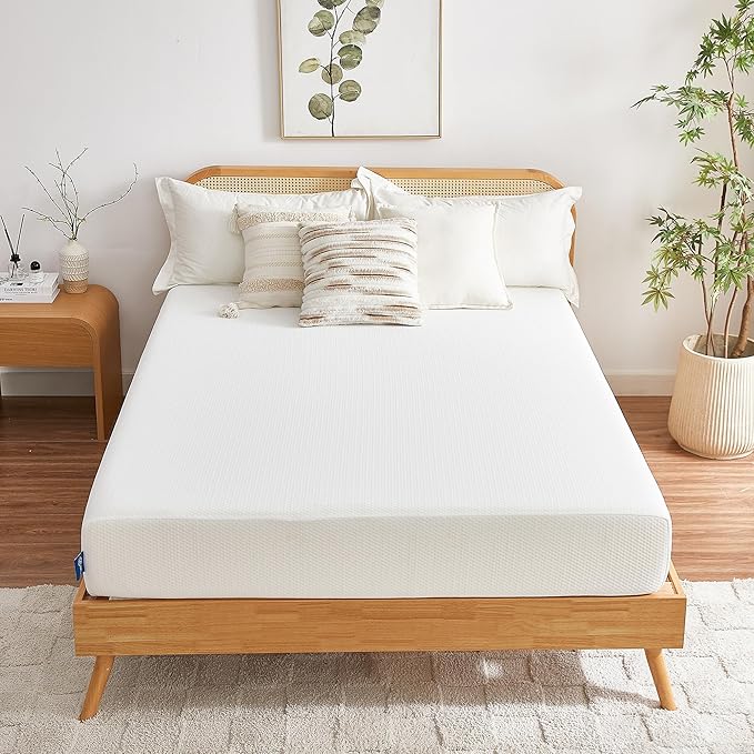 King Mattress, 10 Inch Memory Foam Mattress in a Box, Fiberglass Free King Size Mattresses for Pressure & Pain Relief, Soft and Comfortable