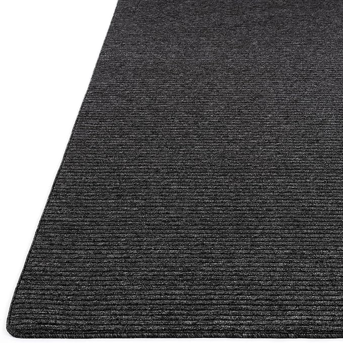 Non Slip Dark Gray Solid Rubber Back Thing Rug for Living Room 3x5 Area Rugs for Kitchen, Rugs for Bedroom, Stain Resistant Easy Cleaning Non Shedding Carpet Dark Gray 3 x 5