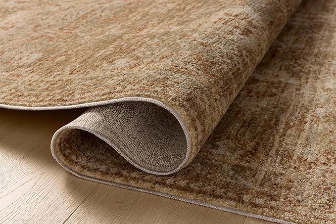 Loloi Magnolia Home by Joanna Gaines Junie Collection JUE-03 Spice/Multi 9'-6" x 9'-6", .38" Pile Height, Round Area Rug