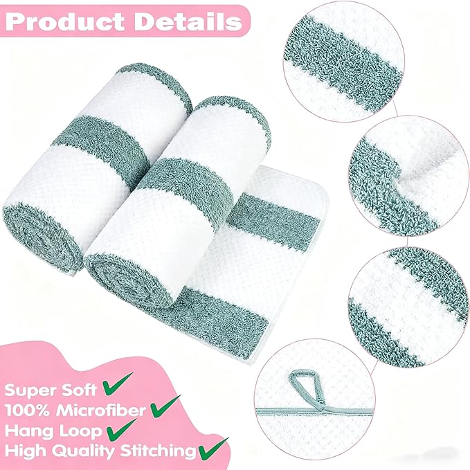2-Pack Microfiber Bath Towels (27x54 Inches) - Ultra Soft & Quick Dry, 3X Absorbency, Lightweight for Gym, Yoga, Travel & Spa - Perfect for Home, Fitness & Post-Workout