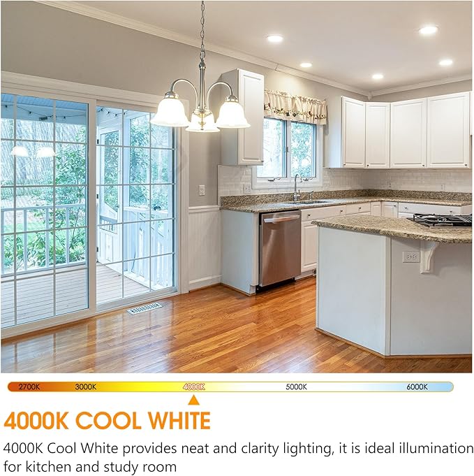 4 Pack 150 Watt Equivalent LED Light Bulb, Super Bright A21 Light Bulb, Cool White 4000K, 2600 High Lumens LED Bulb, Non-Dimmable, E26 Base, UL Listed