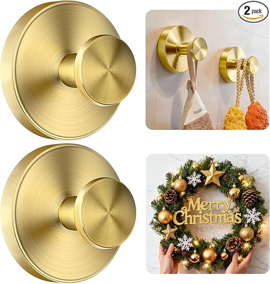 luckin smile Suction Cup Hooks for Shower, No-Drill Removable Towel Hook for Bathrooms, Shower Hooks, Suitable for Bathrooms, Kitchens, Windows, Glass, Powerful Suction Cup Hook