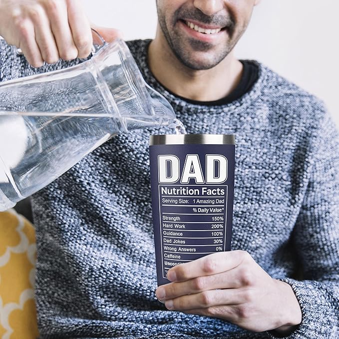 Christmas Gifts for Dad, Men - Gifts for Dad from Daughter, Son - Dads Birthday Gift Ideas, Happy Birthday gifts for Dads, Fathers - Best Dad Ever Gift, Present for dads - 20 Oz dad Tumbler
