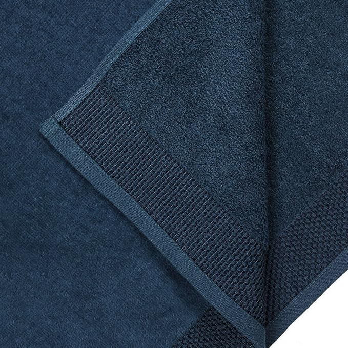 Kaufman - Personalized Velour Beach and Pool Towel 100% Cotton 30in X 60in Solid Color Bath Towel Embroidered (Cobalt)