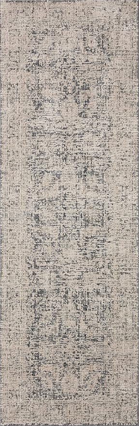 Loloi Amber Lewis Alie Collection ALE-05 Charcoal/Beige 2'-7'' x 12'-0'', .13'' Pile Height, Runner Rug