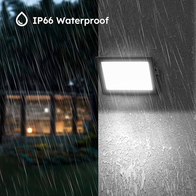 10-Pack 50W LED Flood Lights Outdoor – 9000 Lumens Super Bright Security Lighting, IP66 Waterproof, 5000K Daylight – Energy-Efficient Outdoor Lights for Garage, Garden, Lawn, Backyard