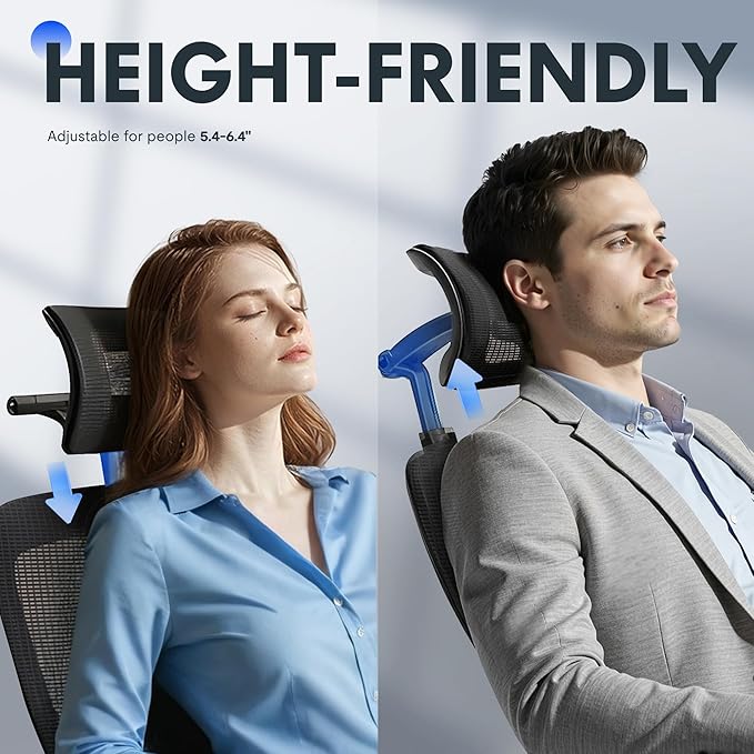FLEXISPOT OC3 Pro Ergonomic Office Chair High Back Computer Chair with Flexible Flip-up Armrest/8-Level Lumbar Support, High Elastic Foam Seat Cushion, Chairs for Home Office Working Studying, Black