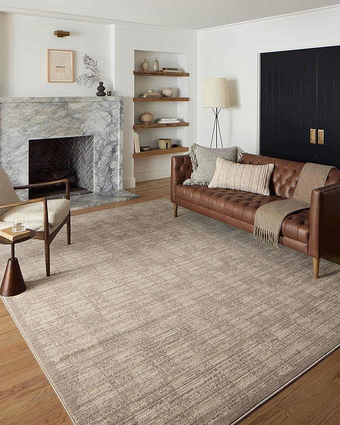 Loloi Darby Collection DAR-07 Pebble/Sand 9'-2" x 13' Area Rug