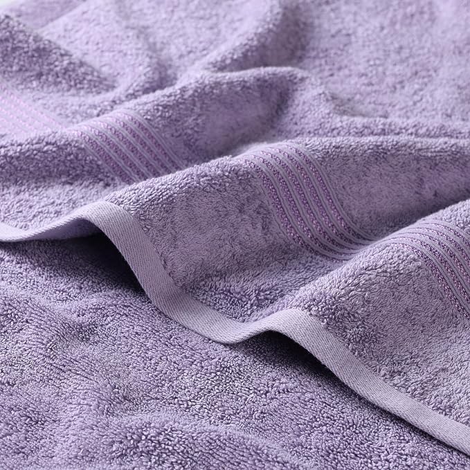 Superior Heritage Egyptian Cotton Face Towel Set, Small Towels for Kitchen, Home Bathroom, Guest Bath, Luxury Essentials, Plush, Absorbent, Washcloths, Spa, Hotel, Resort, Set of 10, Royal Purple