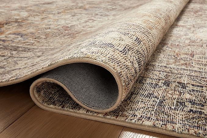 Loloi Amber Lewis Morgan Collection MOG-01 Sunset/Ink 2'-0" x 5'-0" 38" Thick Accent Rug feat. CloudPile, Neutral, Room Décor, Vintage Inspired, Livingroom, Bedroom, Dining Area