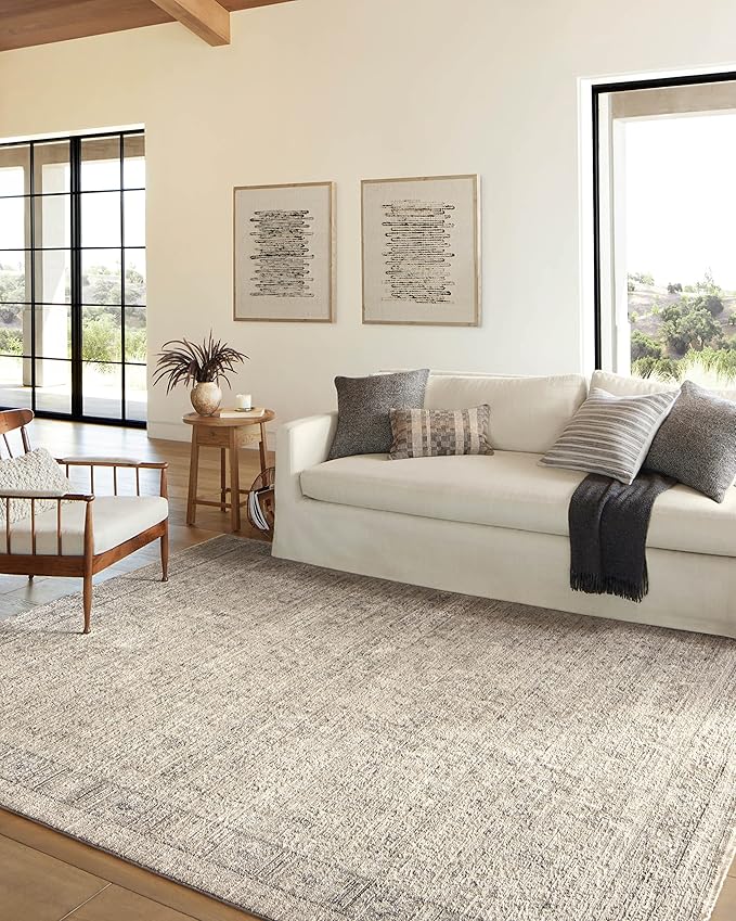 Loloi Amber Lewis Alie Collection ALE-03 Taupe/Dove 2'-7'' x 7'-9'', .13'' Pile Height, Runner Rug