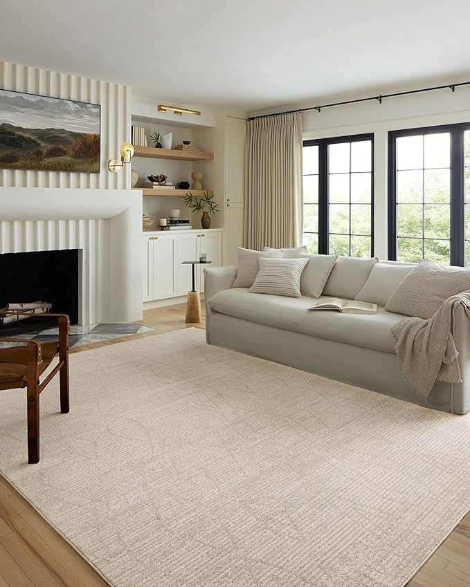 Loloi Kamala Collection KAM-03 Natural/Mist 2'-7" x 10'-0" Runner Rug