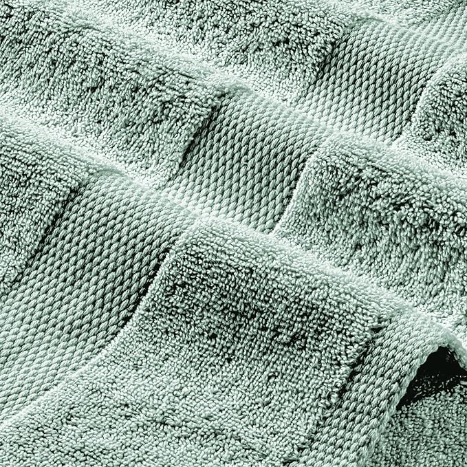 Wealuxe Green Bath Towels 24x50 Inch, Cotton Towel Set for Bathroom, Hotel, Gym, Spa, Soft Extra Absorbent Quick Dry 6 Pack