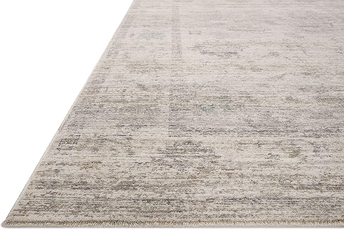 Loloi Magnolia Home by Joanna Gaines Millie Collection MIE-01 Silver/Dove 2'-7" x 10'-0", .25" Pile Height, Runner Rug