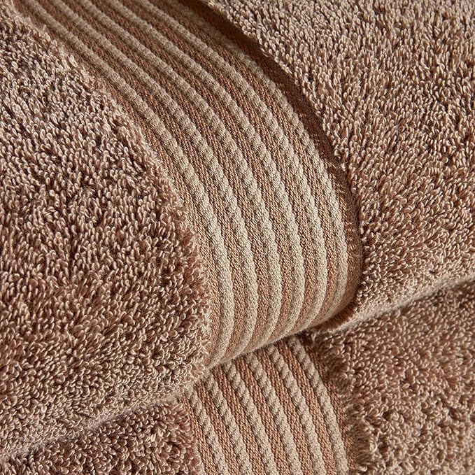 Christy Supreme Hygro 6 Piece Towel Set | Mocha | 100% Luxury Supima Cotton | Ultra Soft | Super Absorbent | 650GSM | 2 Bath Sheets 2 Hand Towels 2 Face Cloths