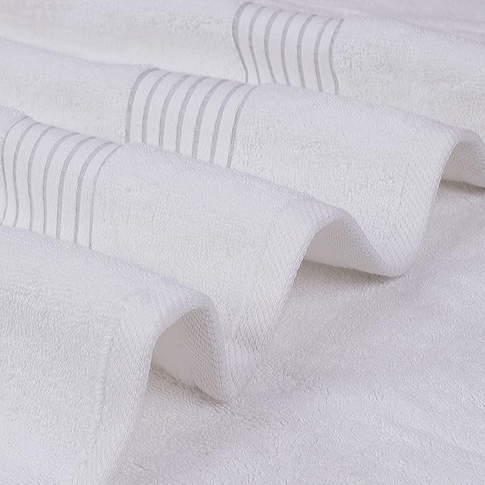 Utopia Towels Luxurious Bath Towels Set, 4 Pack, 27 x 54 Inches – 100% Ring Spun Cotton, Thick, Plush, and Fast-Drying, Designed for Premium Hotels, Spas, and Homes, White