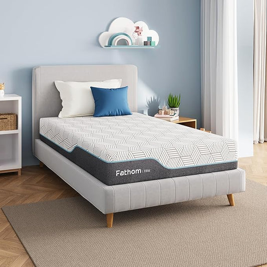 FATHOM Firm Full Mattress 14 Inch Memory Foam Mattress Full Size Bed in a Box for Back Pain Relief and Cool Sleep with Gel Foam and Removeable Fiberglass Free Cover, CertiPUR-US Certified