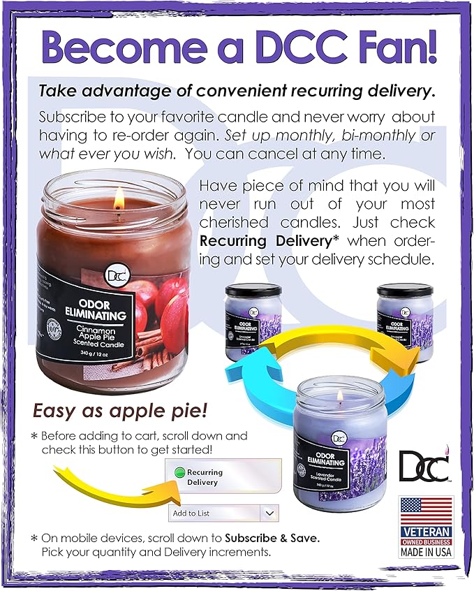 Peppermint Two Pack Odor Eliminating Highly Fragranced Candle - Eliminates 95% of Pet, Smoke, Food, and Other Smells Quickly - Up to 80 Hour Burn time - 12 Ounce Premium Soy Blend