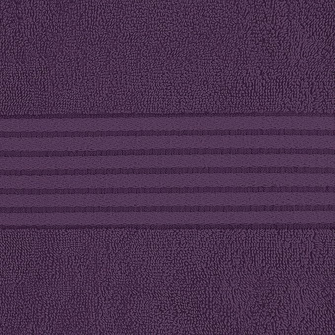 Utopia Towels Luxurious Bath Towels Set, 4 Pack, 27 x 54 Inches – 100% Ring Spun Cotton, Thick, Plush, and Fast-Drying, Designed for Premium Hotels, Spas, and Homes, Plum
