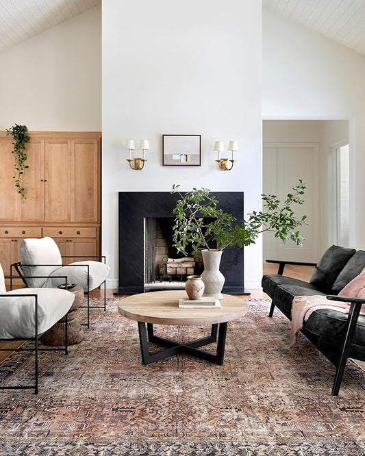 Loloi Chris Loves Julia Jules Collection JUL-02 Terracotta/Multi 8'-6'' x 11'-6'', .13" Pile Height, Area Rug