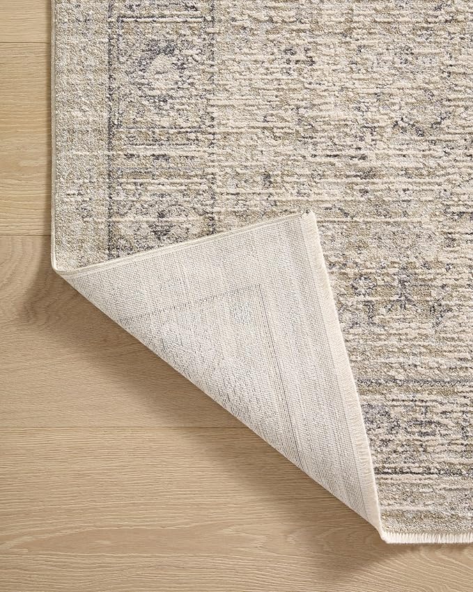 Loloi Amber Lewis Alie Collection ALE-03 Taupe/Dove 2'-7'' x 7'-9'', .13'' Pile Height, Runner Rug