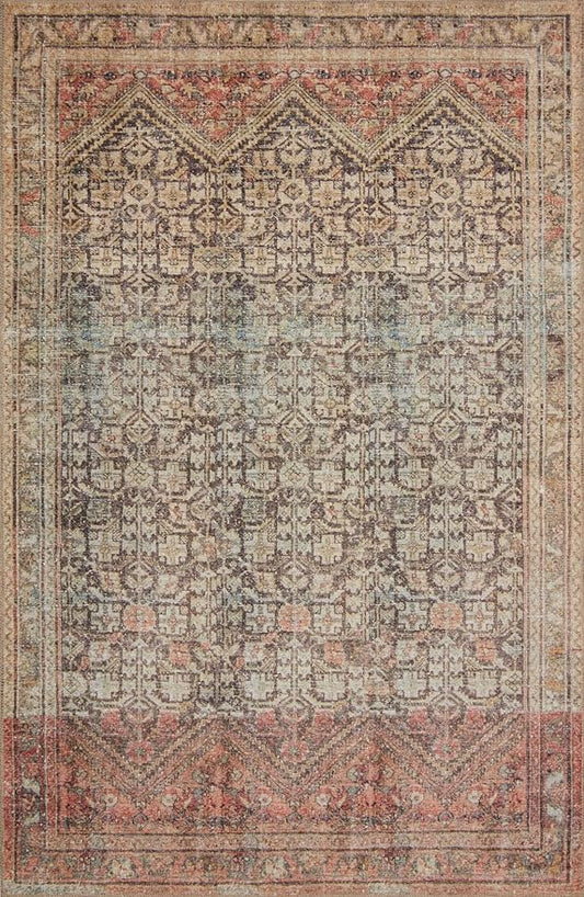 Loloi Loren Collection LQ-17 Charcoal/Multi 3'-6" x 5'-6" Accent Rug